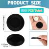 Coopay 600 Pieces Plastic Poker Chips Bingo Chip Bulk Learning Counters Disks Poker Card Game Counting Markers for Math Practice, Game Tokens and Teaching Rewards, 38 mm/ 1.5 Inches (Black) view 2