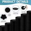 Coopay 600 Pieces Plastic Poker Chips Bingo Chip Bulk Learning Counters Disks Poker Card Game Counting Markers for Math Practice, Game Tokens and Teaching Rewards, 38 mm/ 1.5 Inches (Black) view 3