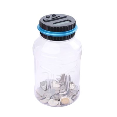 FAVOMOTO 1pc Transparent Creative Bank Automatic Rmb Detection Digital Counting Savings Jar for Boys and Girls and Adults Large Capacity Piggy Bank Batteries Not Included