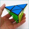 2x2 Pyramid Speed Cube Pyraminx 2x2x2 Triangle Magic Puzzle Cube Toy 2x2 Cube 3D Puzzle Stress Relief Fidget Toy Brain Teasers for Kids Adults (Black Sticker) view 3