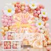 YJDFWAUT Two Groovy Party Decorations, Two Groovy Birthday Party Supplies, Daisy Groovy 2nd Birthday Dcor, Daisy Boho Rainbow Second Bday Decor for Baby Girl view 1