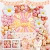 YJDFWAUT Two Groovy Party Decorations, Two Groovy Birthday Party Supplies, Daisy Groovy 2nd Birthday Dcor, Daisy Boho Rainbow Second Bday Decor for Baby Girl view 4