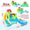 WELLFUNTIME Inflatable Bounce House Double Slides with Blower, Bouncy Castle with Rock Climbing, Jumping Area for Basketball view 4