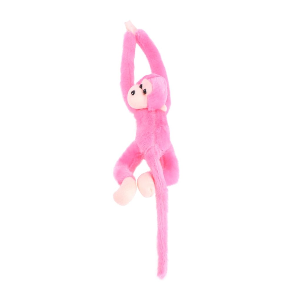 Abaodam Hanging Monkey Plush Stuffed Animal, Long Arm Monkey Plush Toy, Stuffed Animal for Kids Room Decor, Nursery, Playroom, Pink, 21 Inch