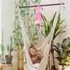 Abaodam Hanging Monkey Plush Stuffed Animal, Long Arm Monkey Plush Toy, Stuffed Animal for Kids Room Decor, Nursery, Playroom, Pink, 21 Inch view 2