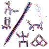 Fidget Pen, Magnetic Fidget Cool Gadgets Pen, Decompression Magnet Pen Fidget Toy, Relieve Pressure Novel Toy Fidget Gift for Kids, Boys, Girls, Teens or Friends for Birthday Christmas (Mixcolor) view 2