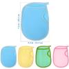 POPETPOP Exfoliating Bath Gloves Washable Bath Scrubber Gloves for Dead Skin Removal view 2