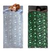 HOMBYS Glow in the Dark Sleeping Bags for 10~12 Years Old Kids, 84"x30" Soft Kids Nap Mat with Pillow and Blanket for Daycare School, Grey Travel Sleep Bag for Childern Girls Boys Truck Travel Camping view 1