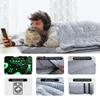 HOMBYS Glow in the Dark Sleeping Bags for 10~12 Years Old Kids, 84"x30" Soft Kids Nap Mat with Pillow and Blanket for Daycare School, Grey Travel Sleep Bag for Childern Girls Boys Truck Travel Camping view 4