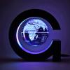 BEBEVOGUE Personalized Magnetic Levitation Floating Globe with LED Light Anti Gravity WIreless Lighting World Gobe Office Home Desk Gadget Decor Unique Birthday Gift for Men Kids Boss Boys (Silver) view 2