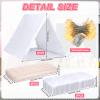 Halloscume 2 Pack Teepee Sleepover Tent with Light String Inflatable Airbed Air Pump White Fitted Sheets Washable Foldable Play Tent for Slumber Party Indoor Outdoor view 2