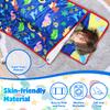TANOSHII Kids Nap Mat Set 53x21  Includes Pillow and Fleece Blanket  Daycare and Preschool Must Haves for Toddlers  Dinosaur Pattern view 2