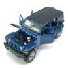 4 Door Wrangler Sahara Hard Top SUV Model Car Diecast Toy Cars 1/32 Scale Metal Vehicle Children's Die-cast Vehicles, Doors Open, Light Sound, Toys for Boys Gifts Kids Adults Men Collection, Blue view 1