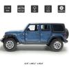 4 Door Wrangler Sahara Hard Top SUV Model Car Diecast Toy Cars 1/32 Scale Metal Vehicle Children's Die-cast Vehicles, Doors Open, Light Sound, Toys for Boys Gifts Kids Adults Men Collection, Blue view 2