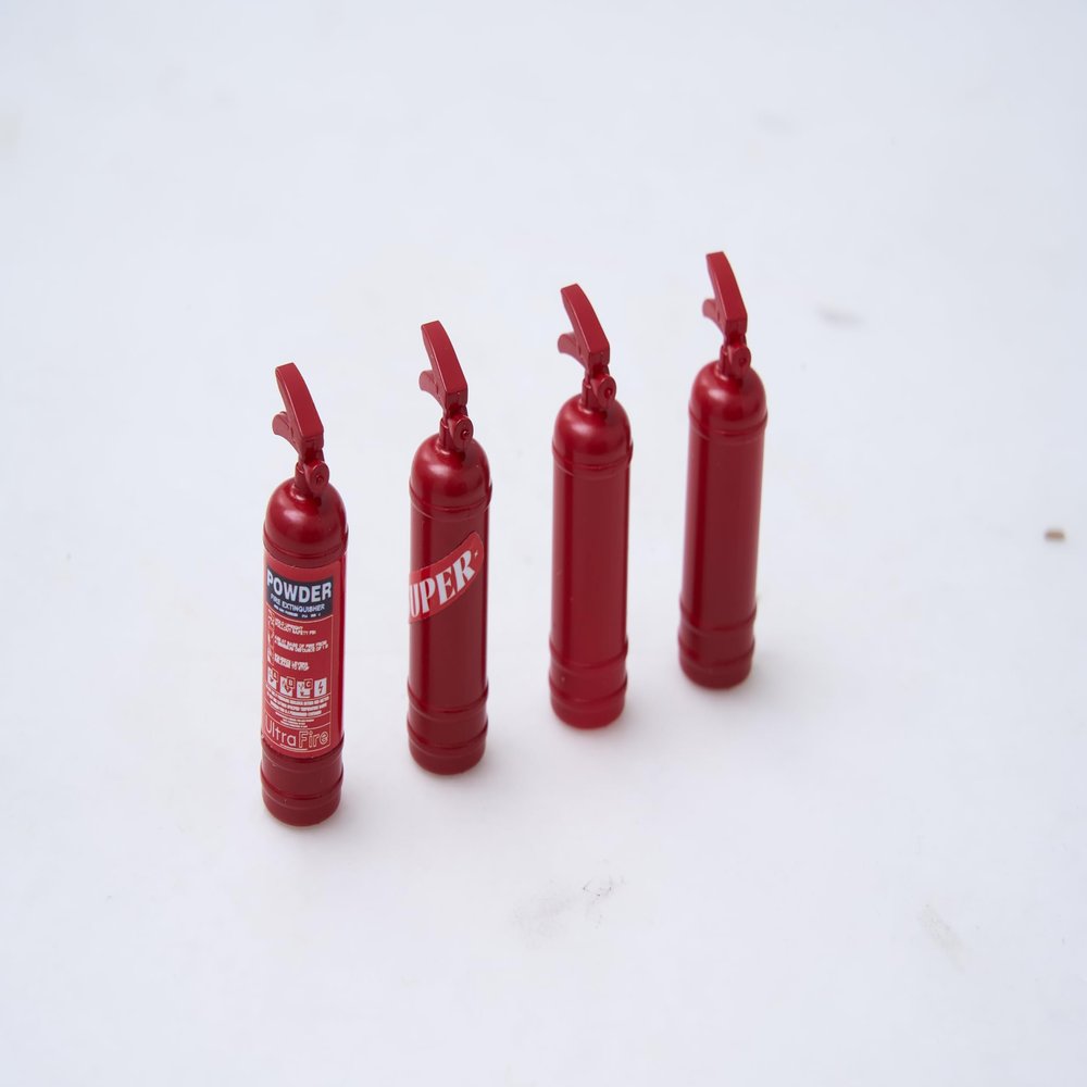 FMS Simulation Mini Fire Extinguisher (4Pcs) Decoration Fake Props Accessory for FCX18 RC Crawler Car
