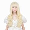 Ufindcos Light Blonde Wigs for Kids Girls Long Wavy Curly Blonde Child Wig Blond Wig with Bangs view 2