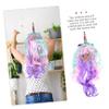 DOITOOL Colorful Long Wave Unicorn Wig with Bangs Curly Cosplay Hairpiece for Festivals Halloween and Themed Parties Featuring Vibrant Colors and Unicorn Ears view 4