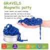 550pcs Blue Magnet Balls Desk Toys for Adults, Ferrite Crags Magnetic Putty Desk Fidget Toys for Office view 4