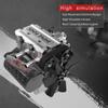 Luminda SEMTO Engine ST-NF2 Model Kit, Mini Inline Double-Cylinder Four-Stroke Air-Cooled IC Engine Model with Ignition Power Module,F-Type Electric Plug,Fuel Tank & Oil Pipe view 4