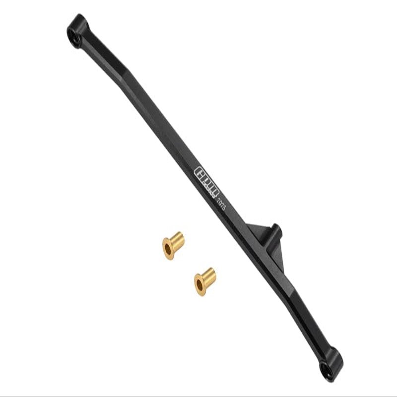 Aluminum 7075 Steering Tie Rod for Losi 1/18 Mini LMT 4X4 Brushed Monster Truck RTR-LOS01026 Upgrade Parts - Black