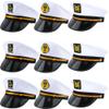 SGBETTER 9 Pack Adjustable Captain Hat Sailor Navy Hat Yacht Marine Admiral Hat for Men Women Halloween Costume Accessory, 3 Styles view 1