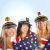 SGBETTER 9 Pack Adjustable Captain Hat Sailor Navy Hat Yacht Marine Admiral Hat for Men Women Halloween Costume Accessory, 3 Styles view 3