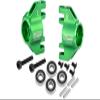 Aluminum 7075 Front Steering Block (Larger Inner Bearings) for Losi 1/18 Mini LMT 4X4 Brushed Monster Truck RTR-LOS01026 Upgrade Parts - Green view 1