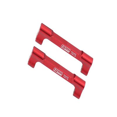 Aluminum 7075 Crossbar / Shock Mount for Losi 1/18 Mini LMT 4X4 Brushed Monster Truck RTR-LOS01026 Upgrade Parts - Red