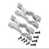 Aluminum 7075 Body Mount Cross Bar for Losi 1/18 Mini LMT 4X4 Brushed Monster Truck RTR-LOS01026 Upgrade Parts - Silver view 1