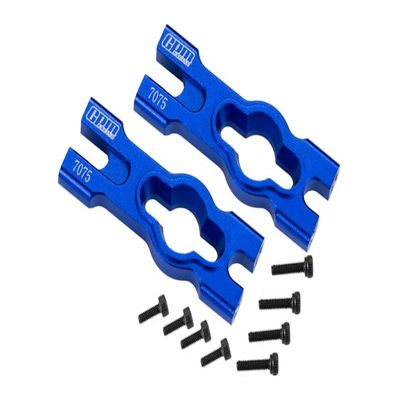 Aluminum 7075 Body Mount Cross Bar for Losi 1/18 Mini LMT 4X4 Brushed Monster Truck RTR-LOS01026 Upgrade Parts - Blue