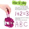 550pcs Rose-red Magnet Balls Desk Toys for Adults, Ferrite Crags Magnetic Putty Desk Fidget Toys for Office view 3
