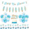 kreat4joy Surf Baby Shower Decorations - Surfboard Balloons, Cake & Cupcake Toppers, Banner Garland for Boy & Girl view 1