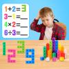 Jenaai 1000 Pieces Linking Counting Cubes, Plastic Counting Blocks, Colorful Math Cubes, Math Manipulatives Classroom Learning Supplies for Preschool Activities Boys Girls(Classic Style) view 4