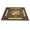 Game Table Mat for Mahjong/Poker/Card Games/Board Games/Tile Game/Dominoes - Roll-up Gaming Mat with Carrying Bag (Color : Brown, Size : 32.7x32.7inch) view 1