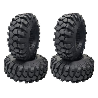 Tsolay 4PCS 1.9 Inch Rubber Tyre 1.9 Wheel Tires 108X40MM for 1/10 RC Crawler for for Traxxas TRX4 Axial SCX10 III AXI03007 90046 Modification Accessories, Tsolay-01