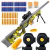 AGM MASTECH AWM Foam Dart Blaster, Shell Ejecting Model with Scope, Metal Components, Foldable Stock, 40 Darts, 20 Shells. Tactical CS Game Prop for Teens 14+ and Adults (Camo Green) view 1