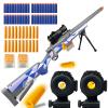 AGM MASTECH M24 Foam Blaster, Shell Ejecting, Safety Switch, Adjustable Stock 41.8 Inch, Scope, 40 Darts, 20 Casings, 2 Mags, Tactical Game Gear for Teens 14+ years Adults view 1