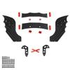 Adjustable Carbon Fiber Rear Wing Mount Set for 1/7 Arrma 6s Limitless F1 Upgrades Parts (Black) view 2