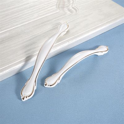 NALsa Cabinet Handles White Kitchen Cupboard Door Pulls Drawer Knobs Fashion Furniture Handle Hardware 1Pcs (Color : 7016-96 mm)