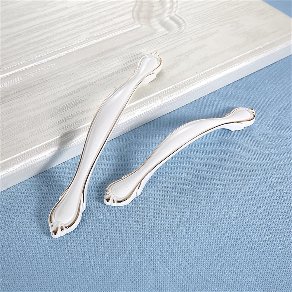 NALsa Cabinet Handles White Kitchen Cupboard Door Pulls Drawer Knobs Fashion Furniture Handle Hardware 1Pcs (Color : 7016-96 mm)