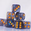 10 PC D6 dice 16mm Acrylic Dice Set for RPG MTG DND Dice Table Games and Board Games (Gray + Blue) view 3