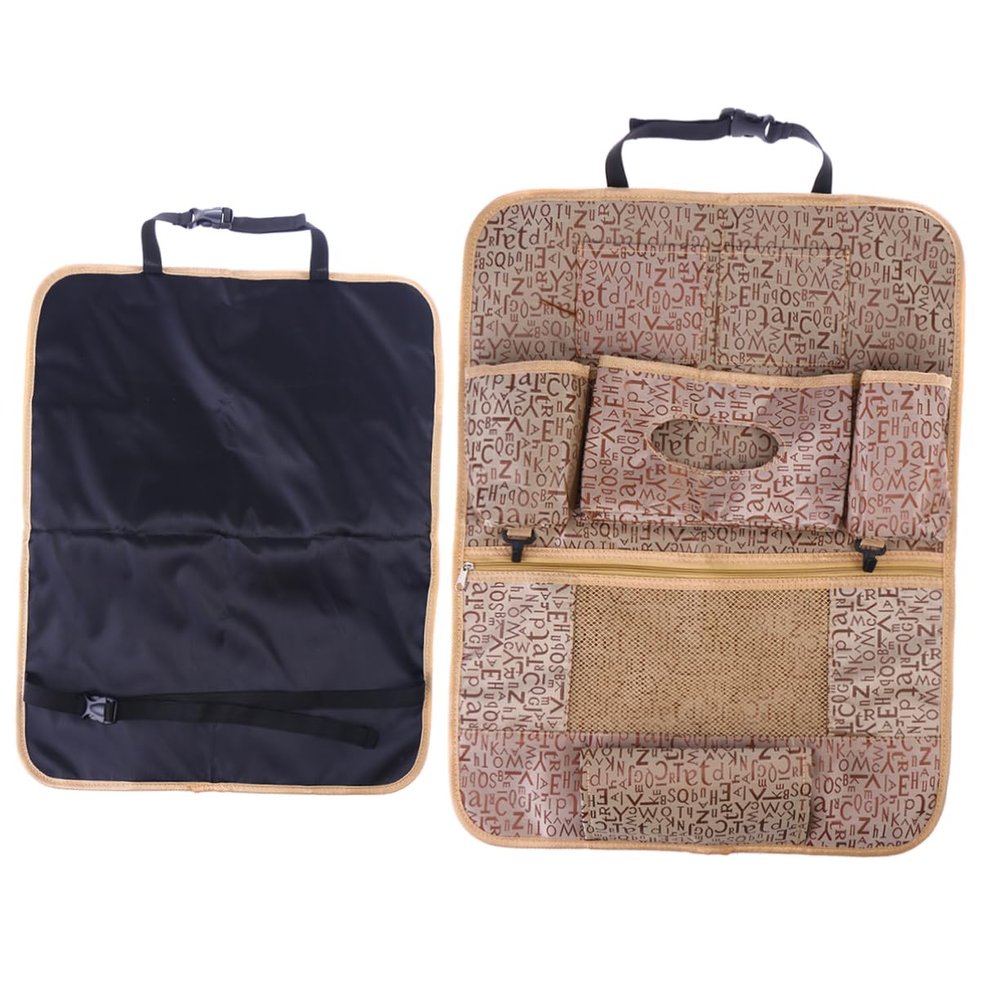 CALLARON Car Seat Back Organizer Bag Oxford Cloth Storage Bag for Mobile Books Snacks Toys Car Seat Protector Easy Install