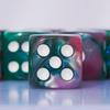 ToysCentral Basics 10 PC 16mm Acrylic Dice Set for RPG MTG DND Dice Table Games and Board Games (Pink + Green) view 4
