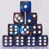 10 PC D6 dice 16mm Acrylic Dice Set for RPG MTG DND Dice Table Games and Board Games (Coffee + Blue) view 1