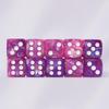 10 PC D6 dice 16mm Acrylic Dice Set for RPG MTG DND Dice Table Games and Board Games (Pink + Blue) view 4