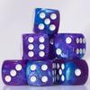 10 PC D6 dice 16mm Acrylic Dice Set for RPG MTG DND Dice Table Games and Board Games (Purple + Blue) view 3