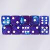 10 PC D6 dice 16mm Acrylic Dice Set for RPG MTG DND Dice Table Games and Board Games (Purple + Blue) view 4