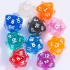 10PC D20 Polyhedral Dice Set 22mm for DND RPG MTG Table Games (Transparent Dice) view 1