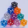 10PC D20 Polyhedral Dice Set 22mm for DND RPG MTG Table Games (Transparent Dice) view 2
