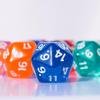10PC D20 Polyhedral Dice Set 22mm for DND RPG MTG Table Games (Transparent Dice) view 3